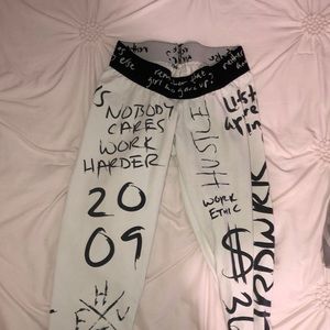 white leggings
